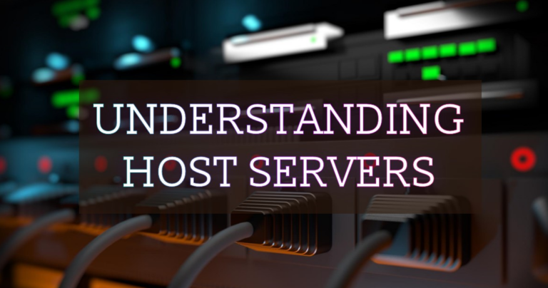 An image to illustrate what is a host server